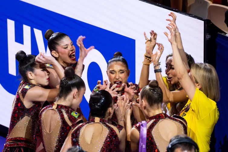  Ginástica rítmica: Brasil é bronze no Mundial e garante vaga olímpica. Foto: MeloGym/CBG
