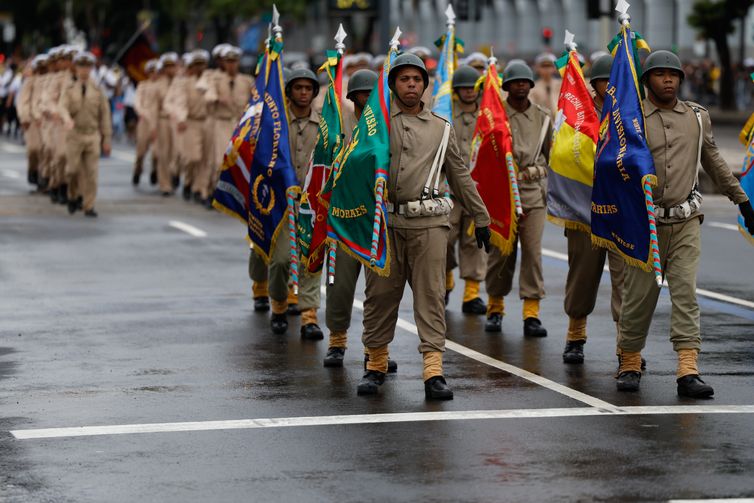 Rio de Janeiro (RJ), 07/09/2026 – Desfile cívico-militar no Dia da Independência, na Avenida Presidente Vargas. Foto: Fernando Frazão/Agência Brasil