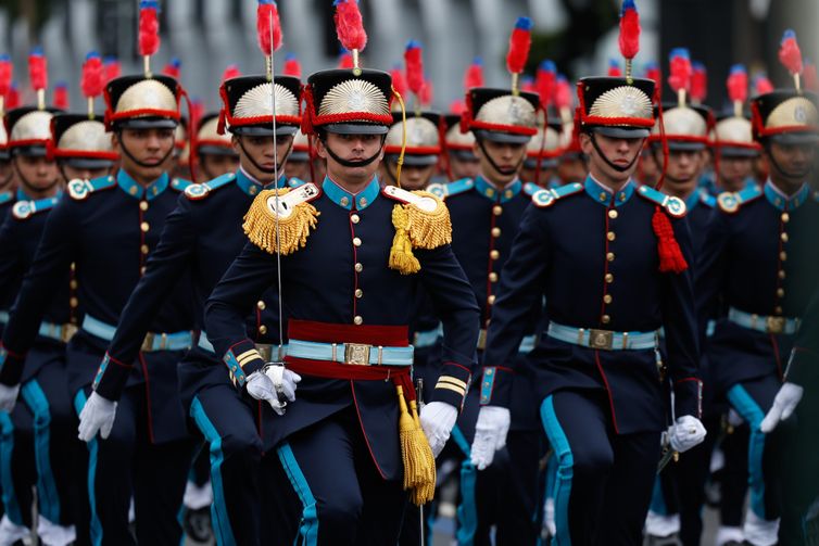 Rio de Janeiro (RJ), 07/09/2026 – Desfile cívico-militar no Dia da Independência, na Avenida Presidente Vargas. Foto: Fernando Frazão/Agência Brasil