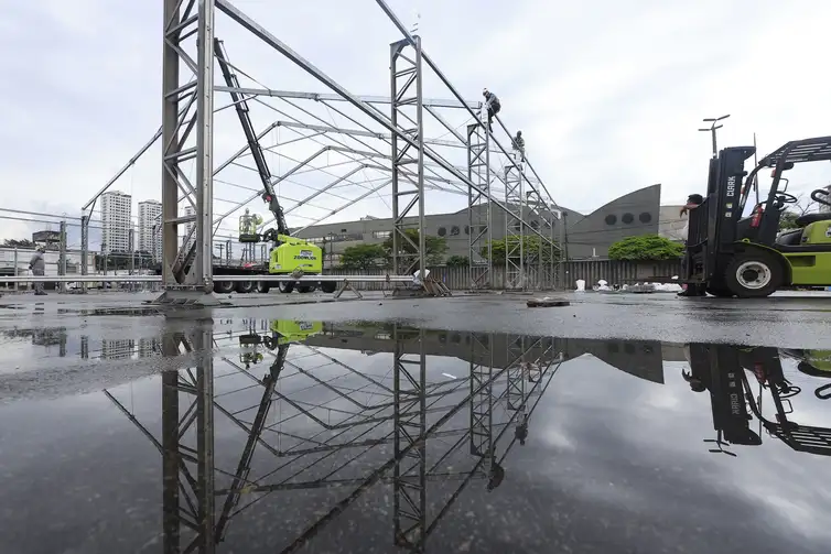 São Paulo (SP), 07/10/2026 - Obras no CEAGESP após incêndio. Foto: Paulo Pinto/Agencia Brasil